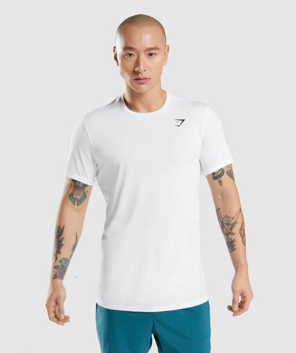Panske Tricka Gymshark Arrival Biele | ML8275319